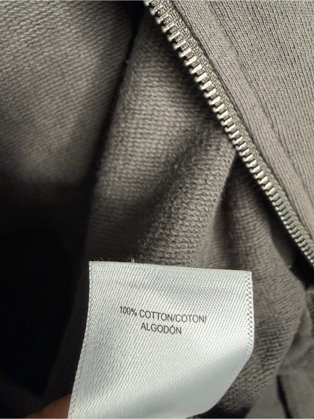 Lucky Brand Men's Zip-Up Sweatshirt Bomber Jacket Size Large Gray 100 cotton - Picture 9 of 13